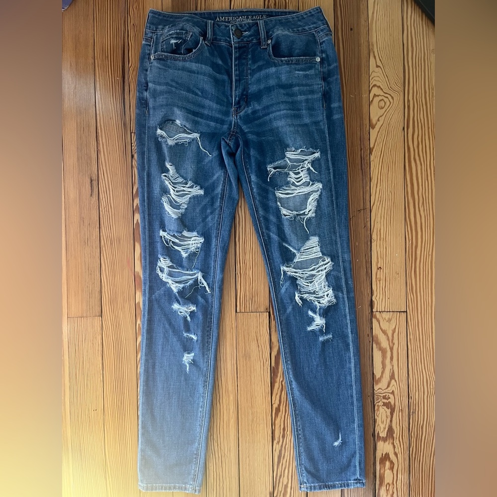 American Eagle mom jeans Sixe 8 Extra-long